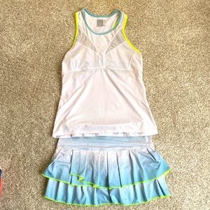 Lucky in Love Womens Tennis Skirt and Matching Top